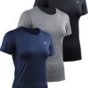 NELEUS Women's 3 Pack Compression Workout Athletic Shirt