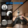 Ergonomic LAT Pull Down Bars, Back and Triceps Strength Training Equipment, (BT0013)
