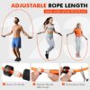 71-Gb7g92nL._AC_SL1500_.jpg Jump Rope, Weighted Jump Rope for Men Women, Adjustable 1lb Heavy Skipping Ropes, Suitable for Boxing, Cardio, Home Fitness, Training Muscle, Home Gym Workout Equipment, Full Body Exercise at Home