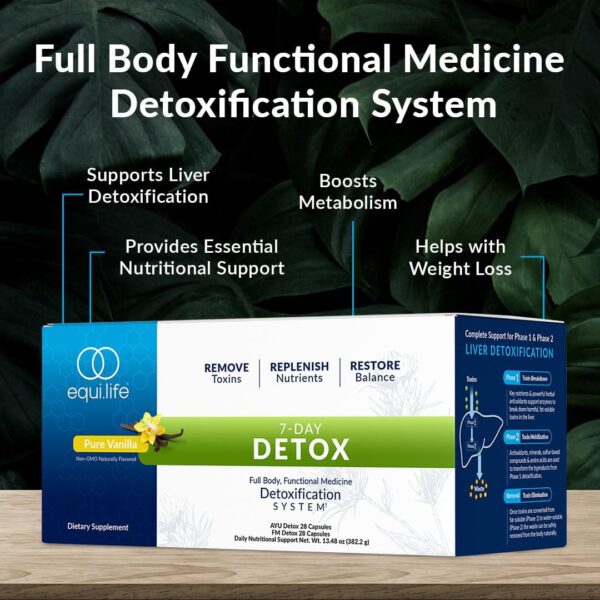 Equilife - Dr. Cabral Detox, 7-Day Detox Cleanse, Full Body Detox for Body Cleanse, May Help Boost Energy and Mood, Support Mental Clarity, Promote Overall Health and Wellness (Chocolate,14 Servings)