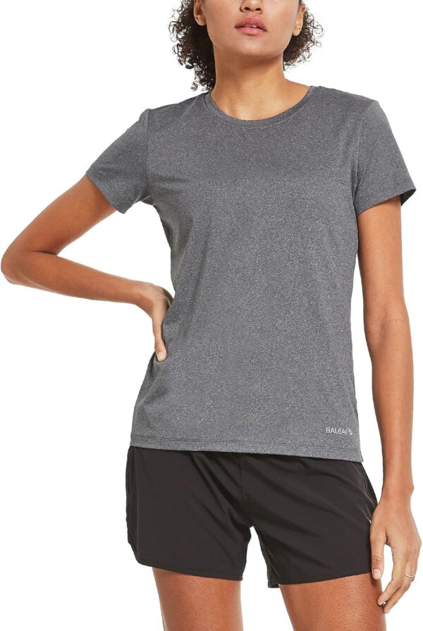 BALEAF Women's Short Sleeve Running Workout Shirts Athletic Tops Lightweight Quick Dry Training Yoga Crewneck