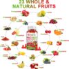 Sugar-Free Fruits and Veggies Gummies Supplement, Multi-Vitamins & Minerals in Gummies, Natural Fruits and Vegetables Supplement, Immunity & Antioxidant & Energy Supplements for Women & Men