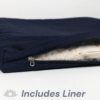 Zabuton, Eclipse line, Buckwheat Filled Meditation Cushion, 23" x 23"