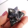 Natural Labradorite Merkaba Crystal Protection Sacred Meditation Energy Generator Healing Chakra Six-Pointed Star 1 Inch