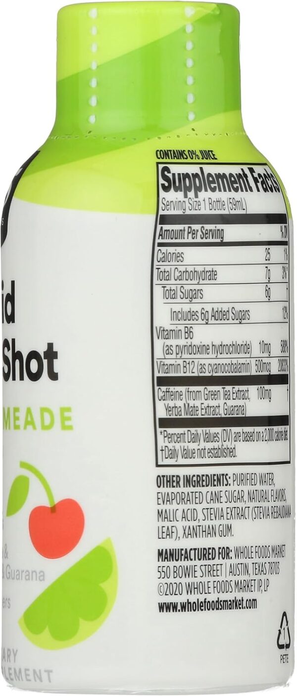 365 by Whole Foods Market, Energy Shot Cherry Limeade Single, 2 Fl Oz