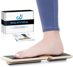 Ankle Foot Strengthener Exerciser for Sprained. Single Leg Balance Board, Posture Corrector, Foot Stretcher for Plantar Fasciitis Relief. Patent Pending
