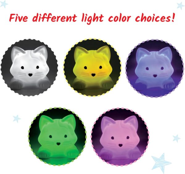 hand2mind Luna The Calming Kitty, Breathing Light, Guided Meditation for Kids, Mindfulness for Kids, Anxiety Relief Items, Calm Down Corner Supplies, Calming Toys for Kids, Social Emotional Learning