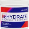AdvoCare Rehydrate Electrolyte Drink Mix - Hydration & Recovery Drink with Sodium, Potassium & More - Fruit Punch, 12.7 oz