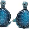 Hodao 2PCS Sea Turtle Yoga Figurines Decoration Summer Meditating Sea Turtle Decor Spring Garden Turtle Crafts Turtle Yoga Figurines for Home Office Decoration Birthday Gifts for Mom, Grandma,Women