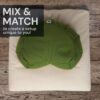 Meditation Cushion (Green Grass) Crescent, Buckwheat Husk Filled, Floor Pillow or Cushions, Yoga Seat, Zafu, Made in The USA