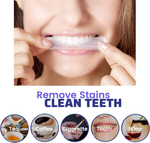 Whitening Strips Care Enamel Safe Natural Teeth Whitener Kit for Men Women (28 Strips, Coconut)