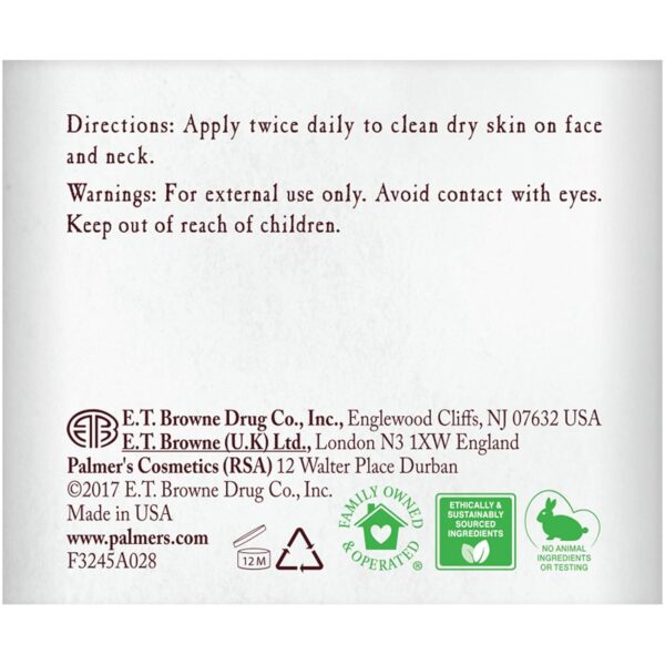 Palmer’s Coconut Oil Formula Coconut Water Face Moisturizer, 1.7 Ounce Jar