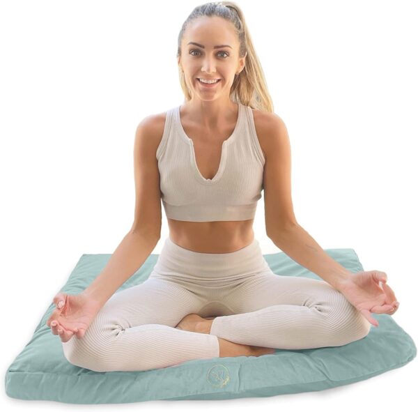 Secret Garden Large Zabuton Meditation Cushion – Meditation Mat to Achieve Full Serenity – Zabuton Mat to Reduce Stress – Comfortable Meditation Cushion – Zabuton Meditation Mat Samadhi Cushion