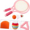 2pcs Pink Cartoon Tennis Racket for Outdoor Fitness Equipment for Fun Racquet for Playing and Engaging Activities Lightweight and Colorful Design