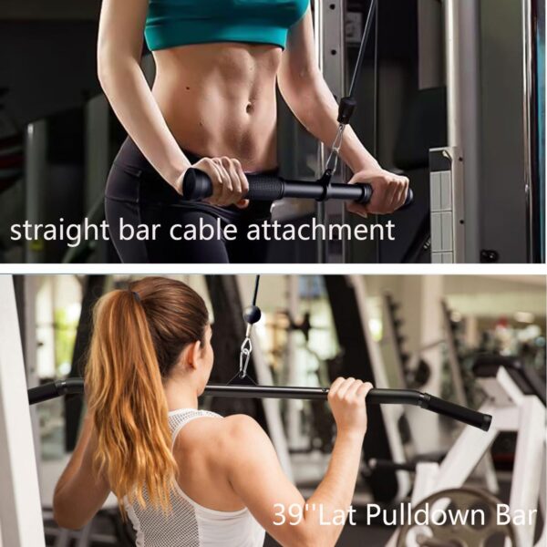 Cable Machine for Home Gym, Triceps Press Down Cable Machine attachments, LAT Pull Down attachments, Triceps Pull Down attachments, Fitness Equipment Cable Accessories.