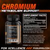 FX SUPPS Chromium Polynicotinate 1000 mcg (100 Capsules) Weight Management Supplements for Men and Women | Improves Energy Production and Heart Health