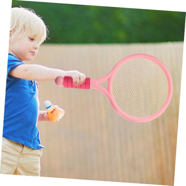 BESPORTBLE 2pcs Cartoon Style Tennis Racket for Fun Outdoor Fitness Equipment Pink Racquet for Playing Ideal for Active Play