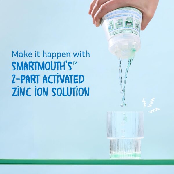 SmartMouth Activated Dry Mouth Mouthwash, Dry Mouth and Bad Breath Relief, Mint, 16 fl oz, 2 Pack
