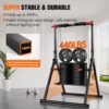 SERTT Foldable Power Tower Dip Station Pull Up Bar, Multifunction Home Gym Strength Training Equipment, Fitness Triangular Design Pullup Dip Station Rack, Support 440LBS
