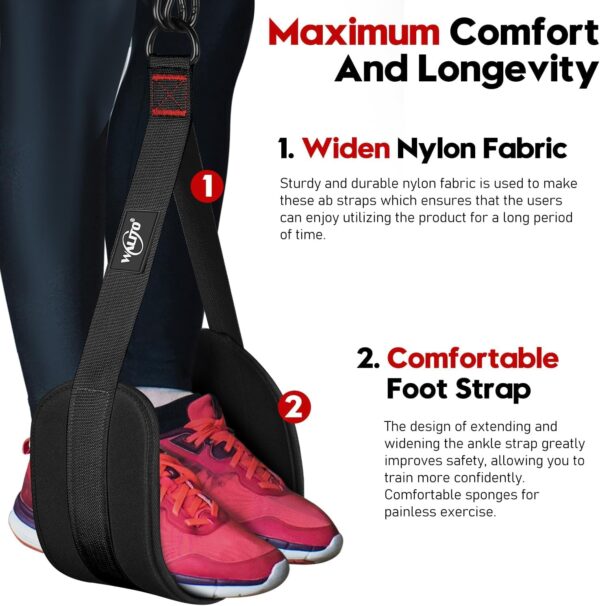 Pull Up Assistance Bands, Heavy Duty Assisted Pull Up Bands for Pull Up Assist, Adjustable Weight/Size with Fabric Feet Mats, Upgrade Pull Up Assist Bands for Strength Training