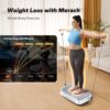 710C-g4t0KL._AC_SL1500_.jpg MERACH Vibration Plate Exercise Machine, Vibration Plate for Lymphatic Drainage, Vibrating Plate Exercise Machine for Women Men, Workout Equipment for Home