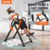 VEVOR Inversion Table, 300lbs Capacity Heavy Duty Inversion Table, Decompression Back Stretcher Machine, Strength Training Equipment with Headrest, Ankle Lock, Adjustable Protective Belt