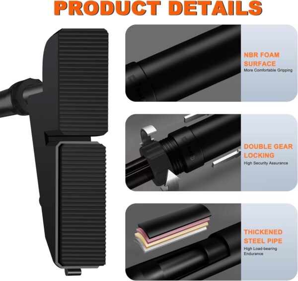 FICTOR Door Pull up Bar for Doorway, Strength Training Equipment, Adjustable Door Frame, Non-slip Chin up Bar for Home Gym, with No Screw Installation