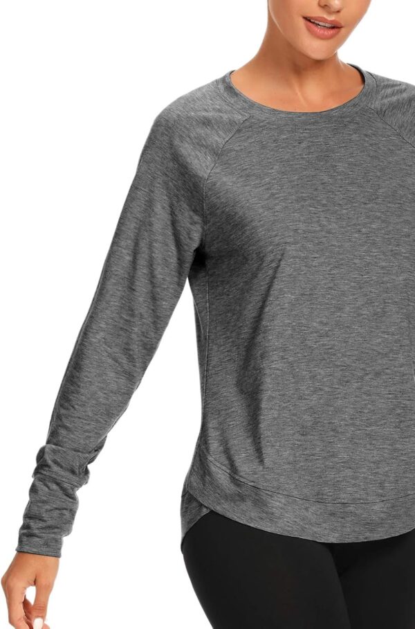 Muzniuer Womens Long Sleeve Workout Shirts-Long Sleeve Shirts for Women Yoga Sports Running Shirt Workout Top