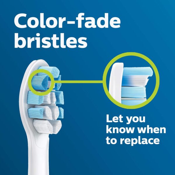 Philips Sonicare Optimal Gum Care Replacement Toothbrush Heads, HX9034/65, BrushSync™ Technology, White 4-pk