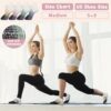 4 Pairs Grip Yoga Pilates Socks for Women ，Non-slip Yoga Athletic Socks with Grip Socks for Yoga Ballet Barefoot Workout Anti Skid