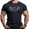 ReedCA Bat - Mens Bodybuilding T-Shirt - Gym Training Top Fashion Workout Shirts Hipster Shirt Fitness