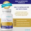 Juvenon Cellular Health | Heart, Brain Supplement with Acetyl L-Carnitine and Biotin - Supports NAD+ Function, Energy Production, Mood, Revitalized Metabolism, Mental Focus & Clarity (90 Capsules)