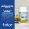 Bariatric Fusion Tropical Complete Chewable Bariatric Multivitamin with Iron for Bariatric Surgery Patients Including Gastric Bypass and Sleeve Gastrectomy - 120 Tablets