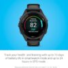 Garmin Forerunner 265S Running Smartwatch, Colorful AMOLED Display, Training Metrics and Recovery Insights, Black and Amp Yellow, 42 mm