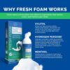 Aligner Fresh Foam Whitening & Retainer Cleaning Foam for Invisalign, ClearCorrect, Essix, Vivera, Mouth Guards, Night Guards, Veneers, Whitens Teeth, Freshens Breath, 3% Hydrogen Peroxide, 1 Pk, Mint