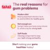 Gum Restore Supports Gum Repair for Receding Gums Treatment, Inflamed Gums & Gum Recession Treatment, Gum Restore Gum Health Supplements Gum Regrowth, Made in USA, 180 Capsules 1 Month Supply, Non-GMO