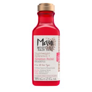 Maui Moisture Lightweight Hydration + Hibiscus Water Shampoo for Daily Moisture, No Sulfates, 13 fl oz