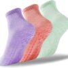 deefly Women Yoga Socks,Non Slip Grip Pilates Socks Unthickened