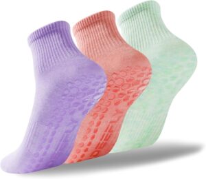 deefly Women Yoga Socks,Non Slip Grip Pilates Socks Unthickened