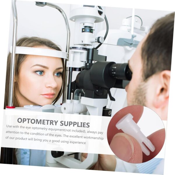 HEALLILY 1 Pair Glasses Equipment Accessories Head Magnifier Holder Monitor Chain Tape Chin Optometrist Wearable Eyeglass Supplies Solution Gadgets LED Paper Optical Pins Plastic White
