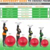 SmarterLife Exercise Ball Yoga Ball for Fitness, Balance, Stability, or Pregnancy, Gym Ball for Core Workout, Physical Therapy, Yoga Ball Chair for Office, Anti-Slip Anti-Burst