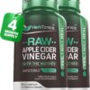 Herbtonics Raw Apple Cider Vinegar Capsules with Mother - Detox, Cleanse & Digestive Health Formula - Unfiltered ACV for Weight Management, Metabolic Support & Bloating Relief - Non-GMO - 240 Capsules