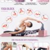 1/3 Yoga Mat Thick, Yoga Set for Beginners Include High Density Yoga Mat with Multi-loops Yoga Strap, Yoga Blocks, Booty Resistance Band Set, Door Anchor, Carring Bag & Strap