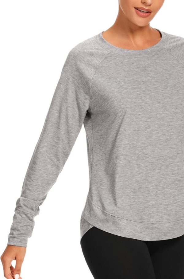 Muzniuer Womens Long Sleeve Workout Shirts-Long Sleeve Shirts for Women Yoga Sports Running Shirt Workout Top