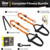 Moulyan Bodyweight Resistance Training Straps,Suspension Training Straps Complete Home Gym Fitness Trainer kit for Full-Body Workout Easy Setup Gym Home Outdoors