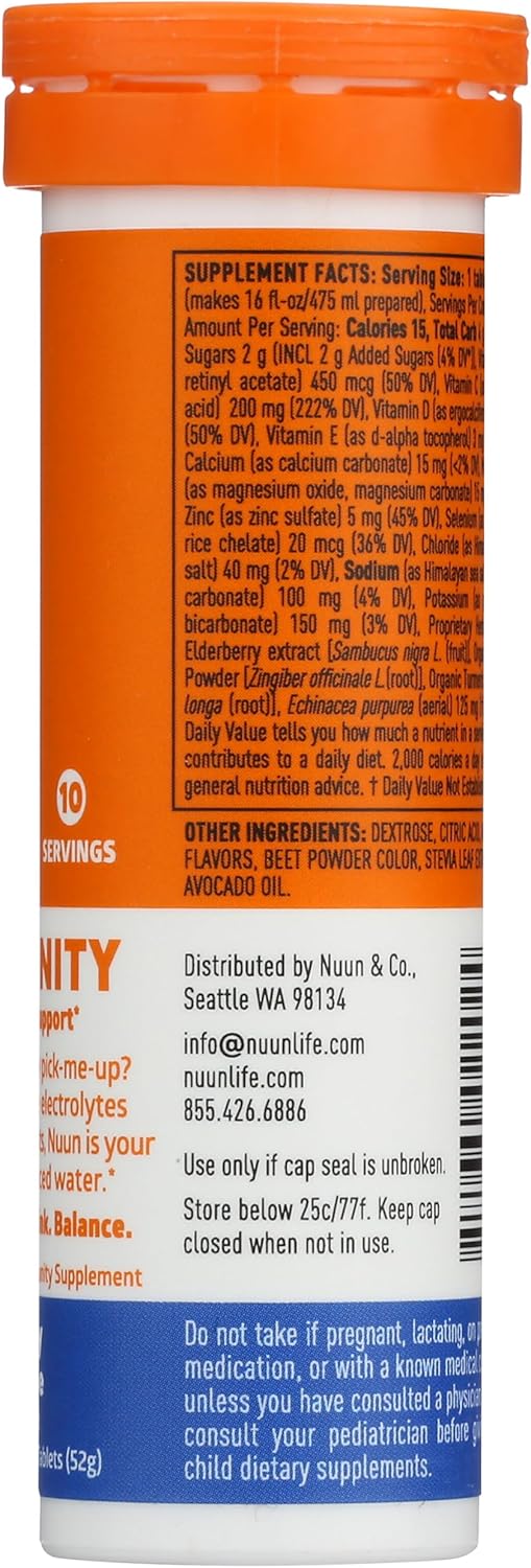 NUUN Nuun Immunity Blueberry Tangerine 10ct Tube, 10 CT