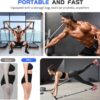 Pilates Bar Kit with Resistance Bands, Workout Sets for Women & Men, Qicool Pilates Resistance Bands Exercise Fitness Equipment Home Gym Yoga, Multifunctional Full Body