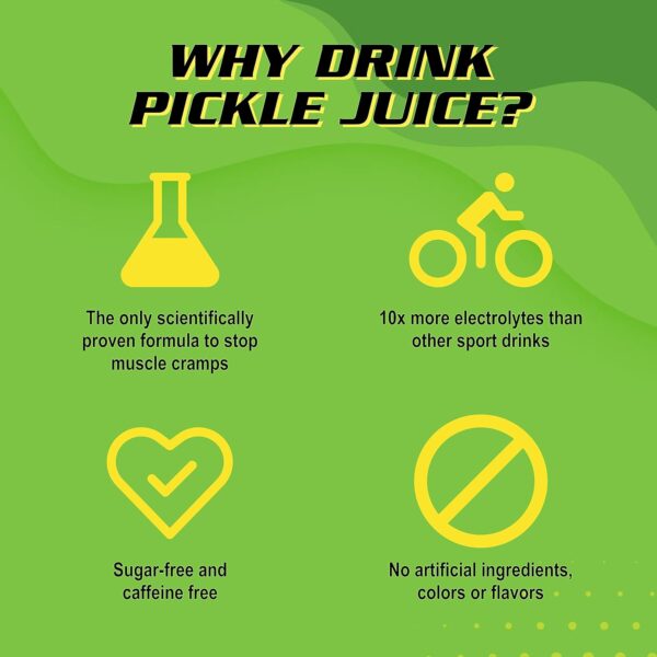Pickle Juice Sports Drink, 1 Gallon, Extra Strength - Relieves Cramps Immediately - Electrolyte for Day & Night Time Leg Cramp Relief - 1 Gallon, Bulk Size