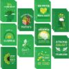 100 Pcs Mini Mental Health Notepads Small Memo Pad Notepads Bulk Mental Health Awareness Green Ribbon Pocket Notebooks, 10 Styles