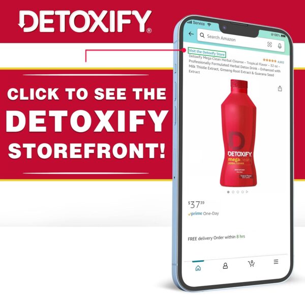 Detoxify Pre Cleanse One Day Detox Capsules with Milk Thistle and Dandelion - Total Body Cleanse for Women and Men